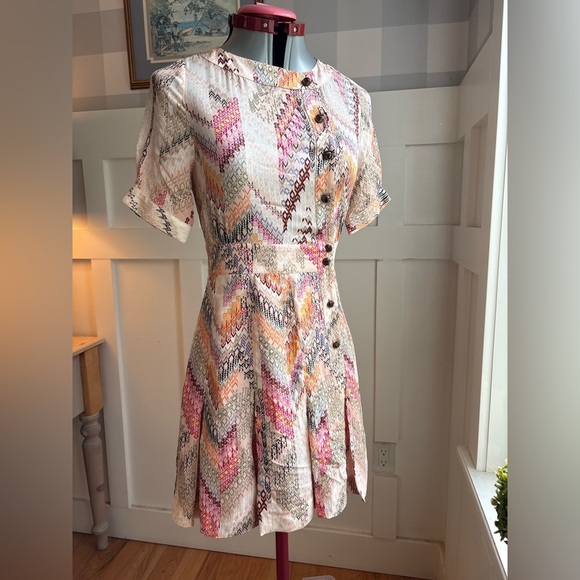 Paul & Joe Silk Midi Dress Size XS - Picture 1 of 8